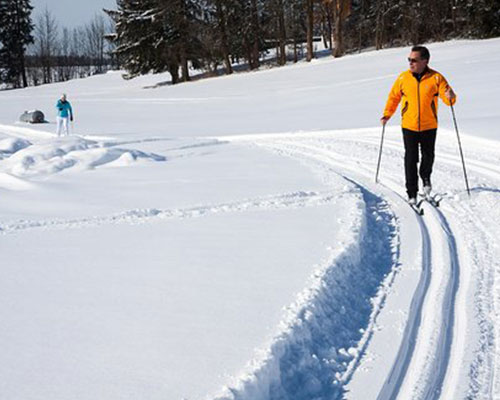 Ski de fond sur les pistes